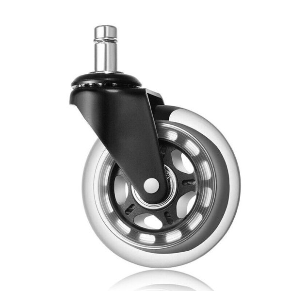 Caster Wheels Rubber Swivel Replacement Heavy Duty